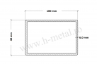 Teava rectangulara otel 100x40x6 mm 1